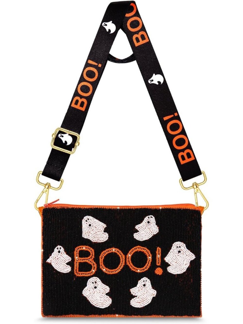 🎃Women's Style F Halloween Purse Pumpkin Boo Ghost Candy Corn Crossbody Bag